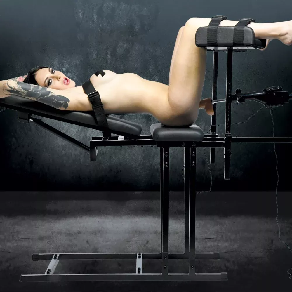 Master Series Ultimate Obedience Chair with Sex Machine