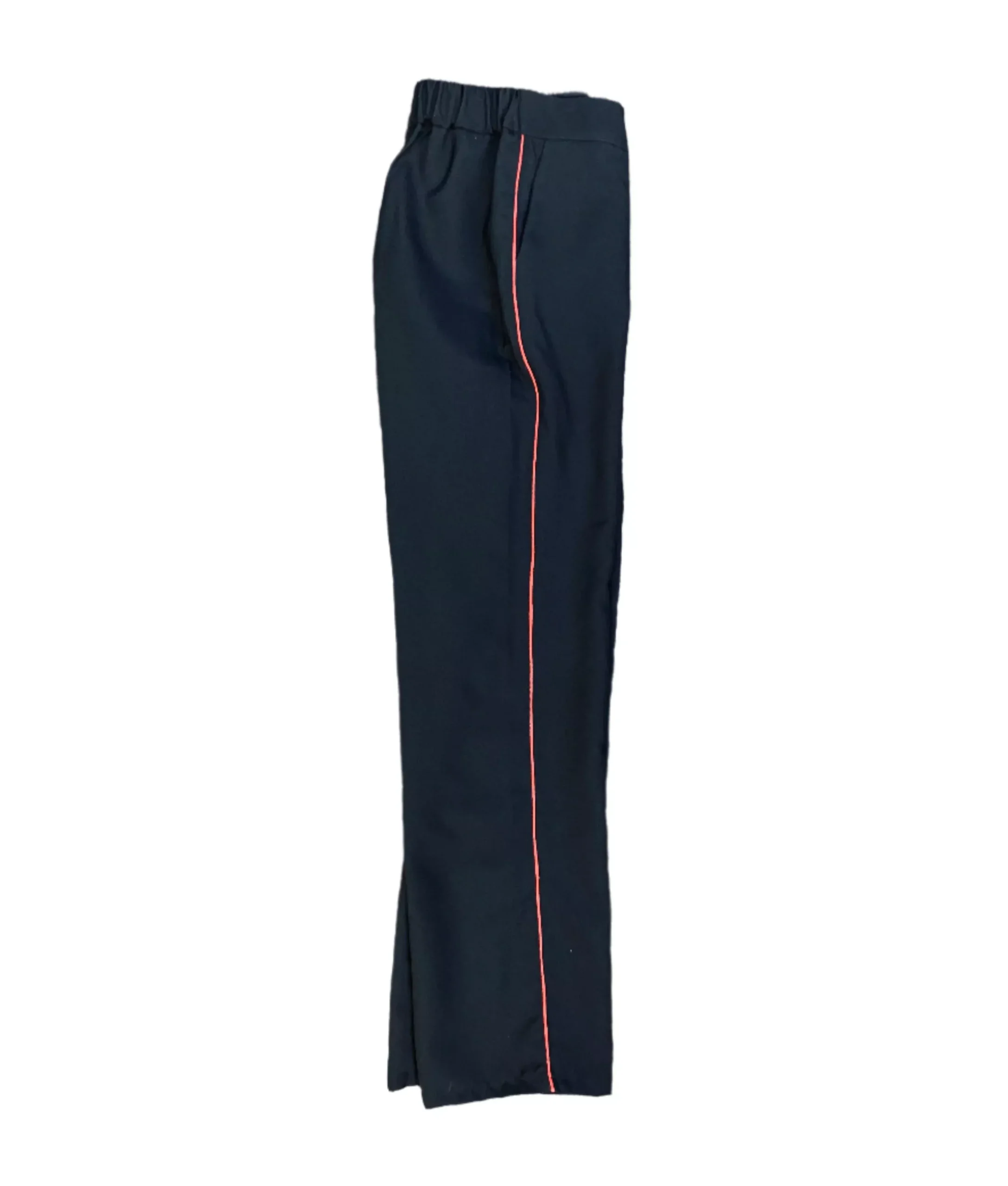 Men's Black Red Pipe Suit Pants