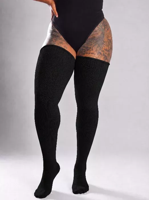 Midnight Embrace Thigh High Socks