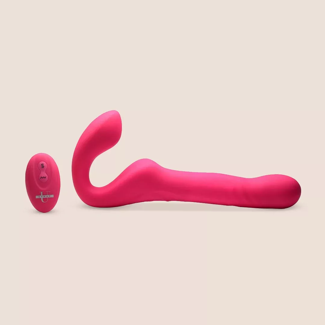 Mighty-Thrust Strapless Strap-on With Remote