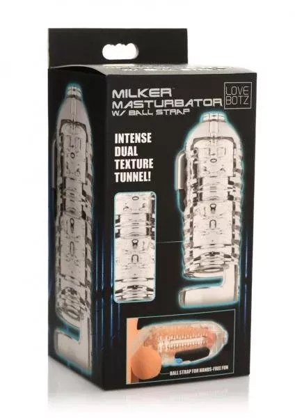 Milker Masturbator With Ball Strap