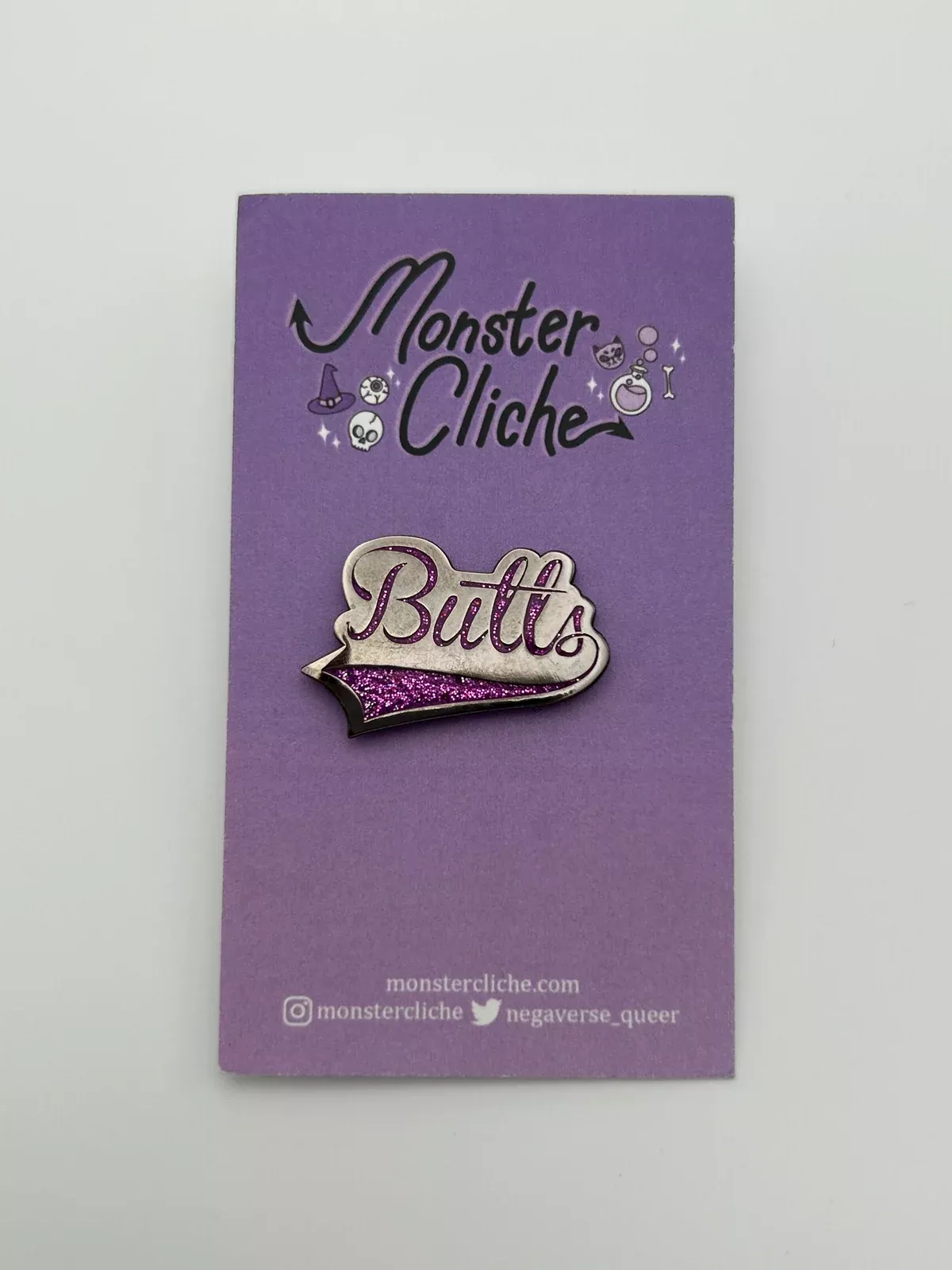 Monster Cliché "Butts" Enamel Pin