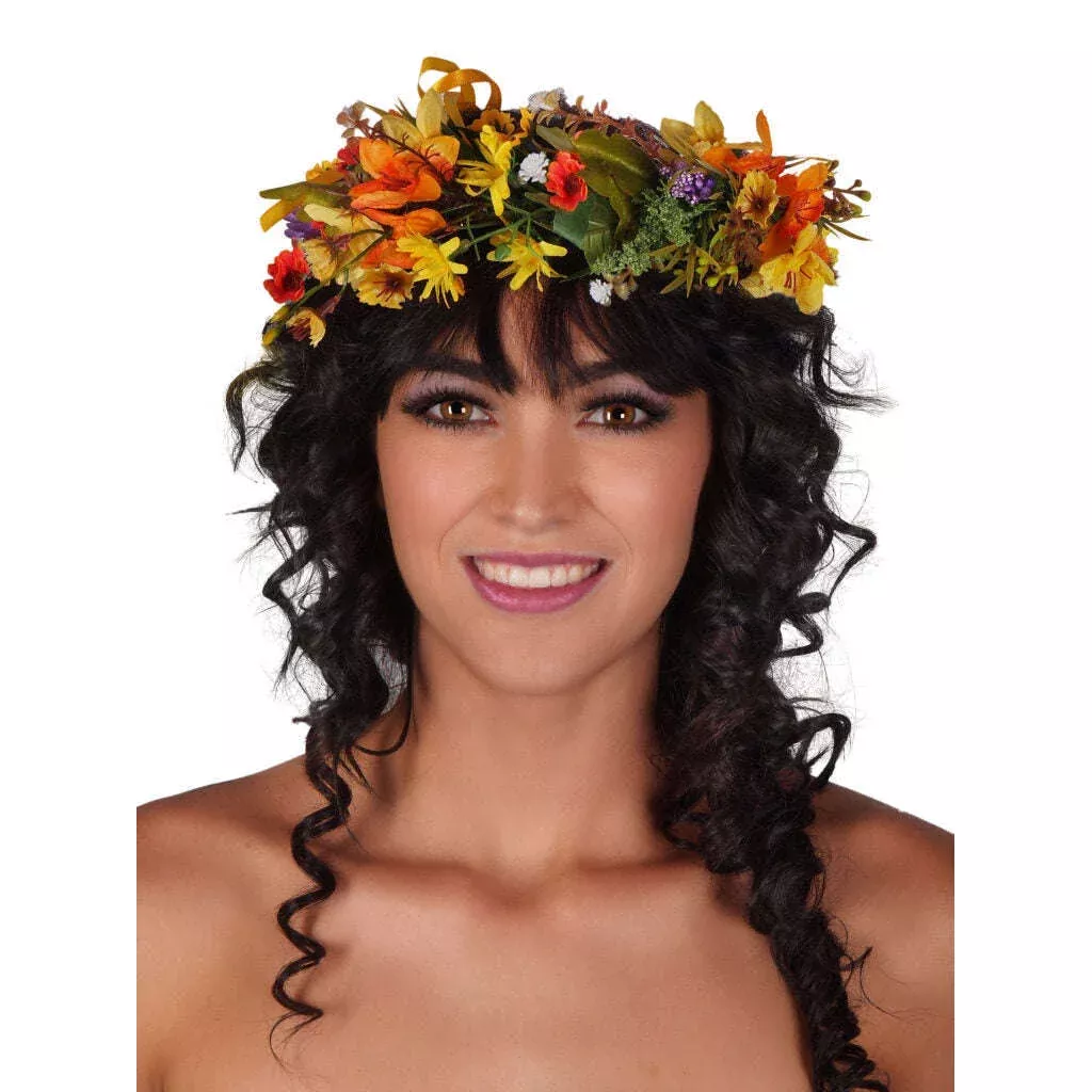 Multicolor Floral Medley Crown