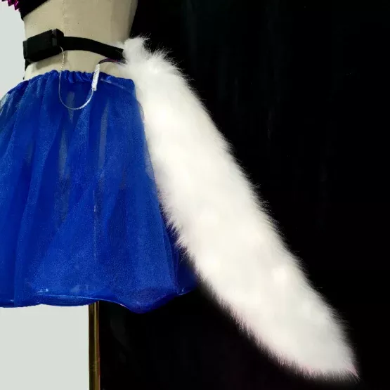 Multicolor LED Faux Fur Tail
