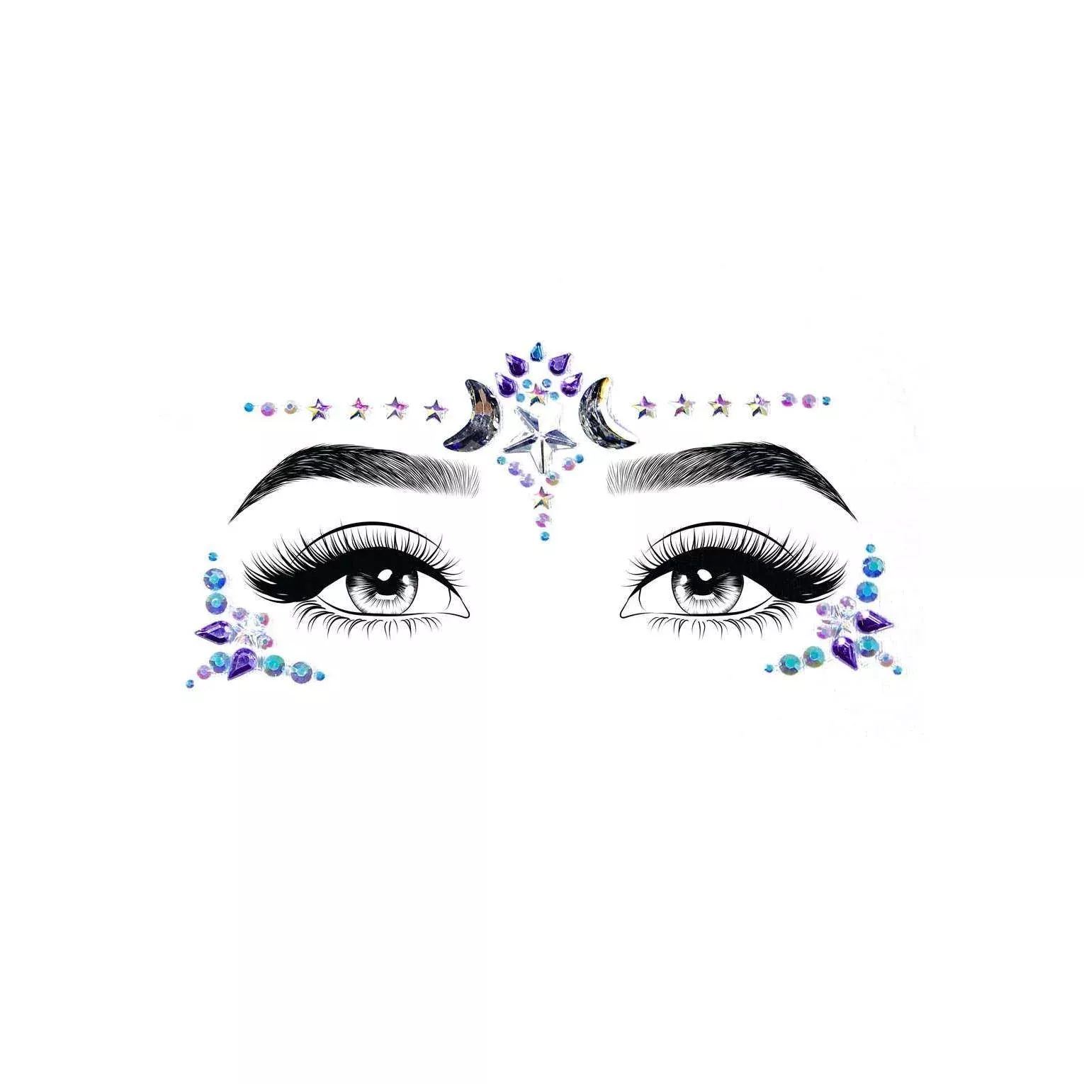 Mystic Face Jewel Sticker