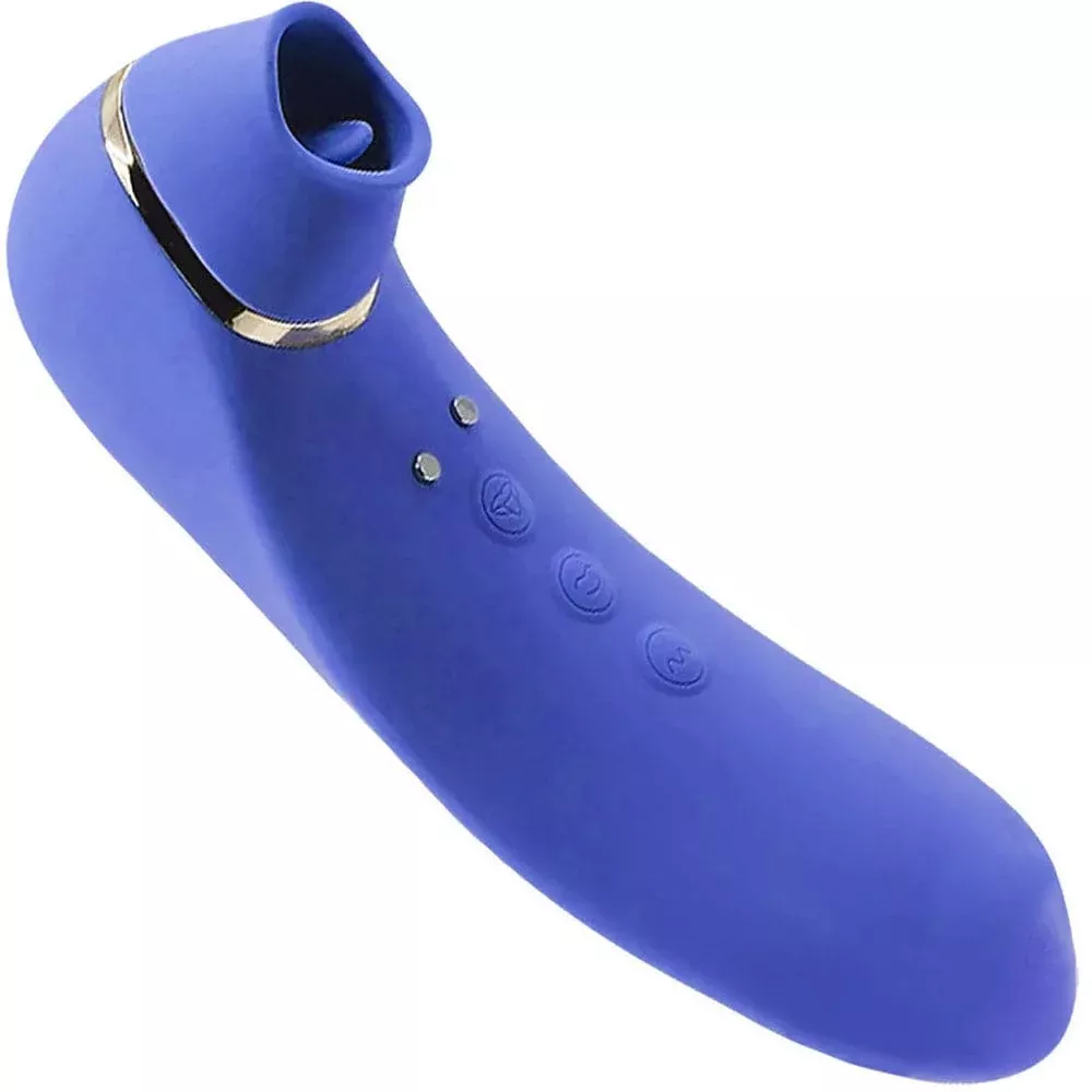 Nü Sensuelle Trinitii 26-Function Rechargeable Flickering Tongue Vibrator - Ultra Violet