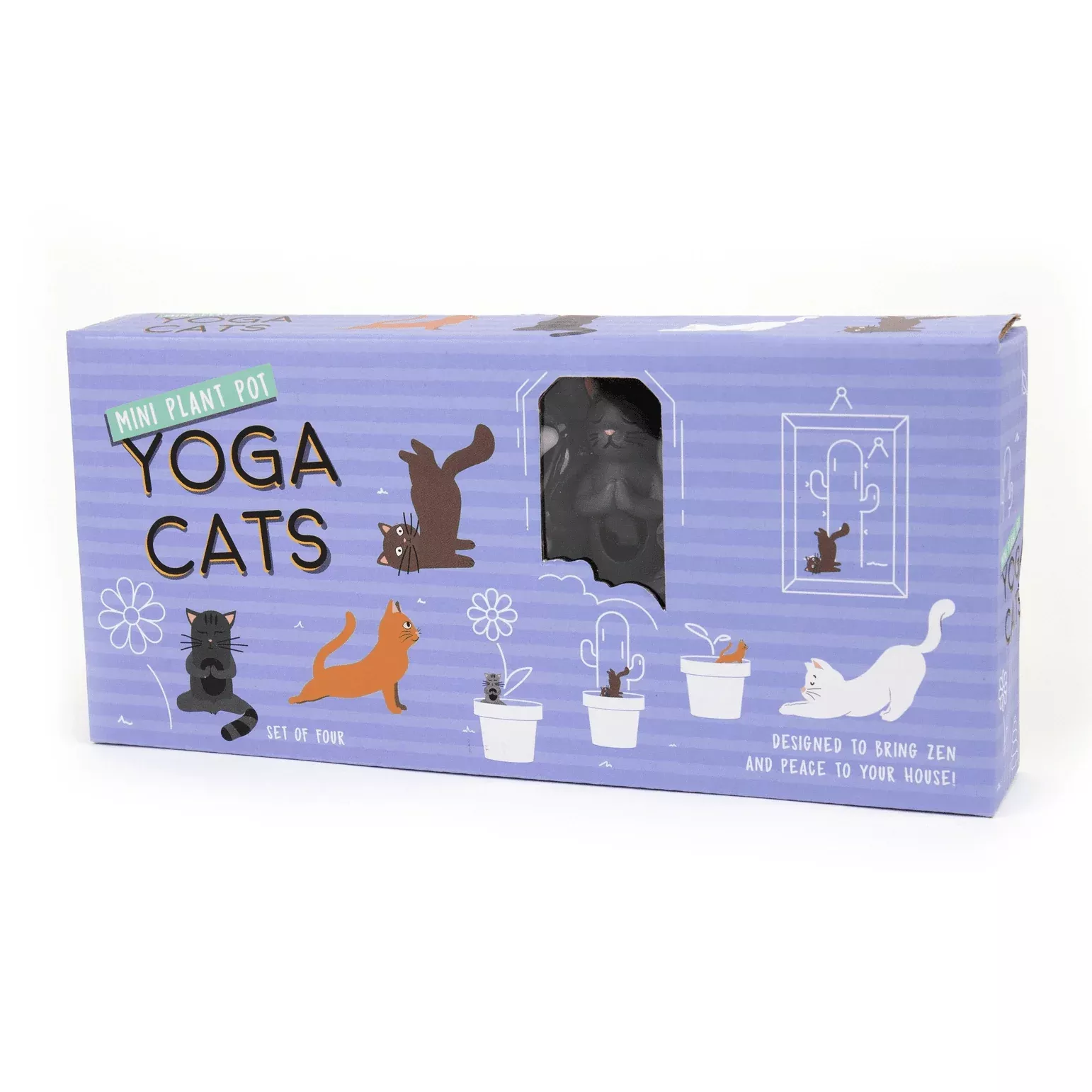 Namaste Plant Pot Yoga Cat Markers