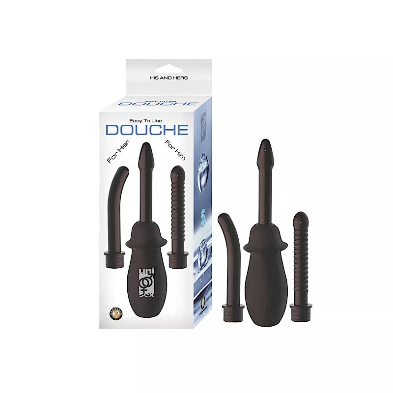 Nasstoys Unisex Douche With 3 Attatchments (Black)