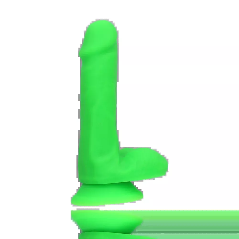 Neo Silicone Dual Density Cock With Balls