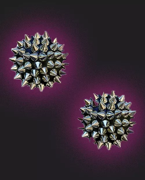 Neva Nude Spike Pleather Pasties