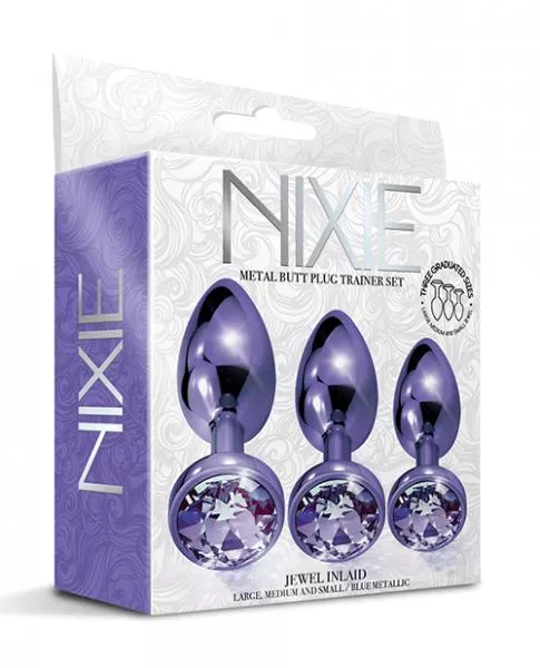 Nixie Metal Butt Plug trainer set 3-piece