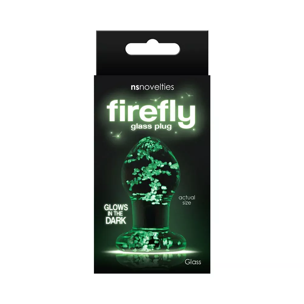 NS Novelties Firefly Glass Plug Small Clear