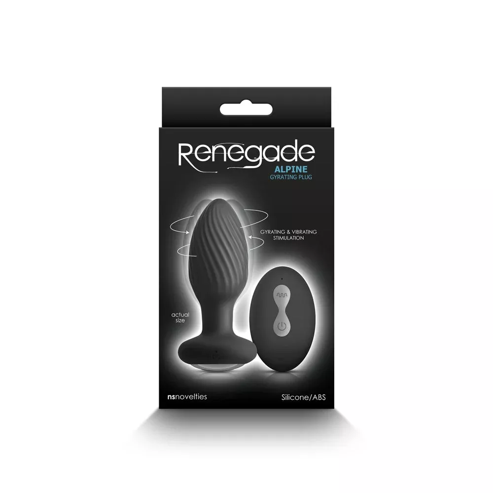 NS Novelties Renegade Alpine Gyrating Plug Black