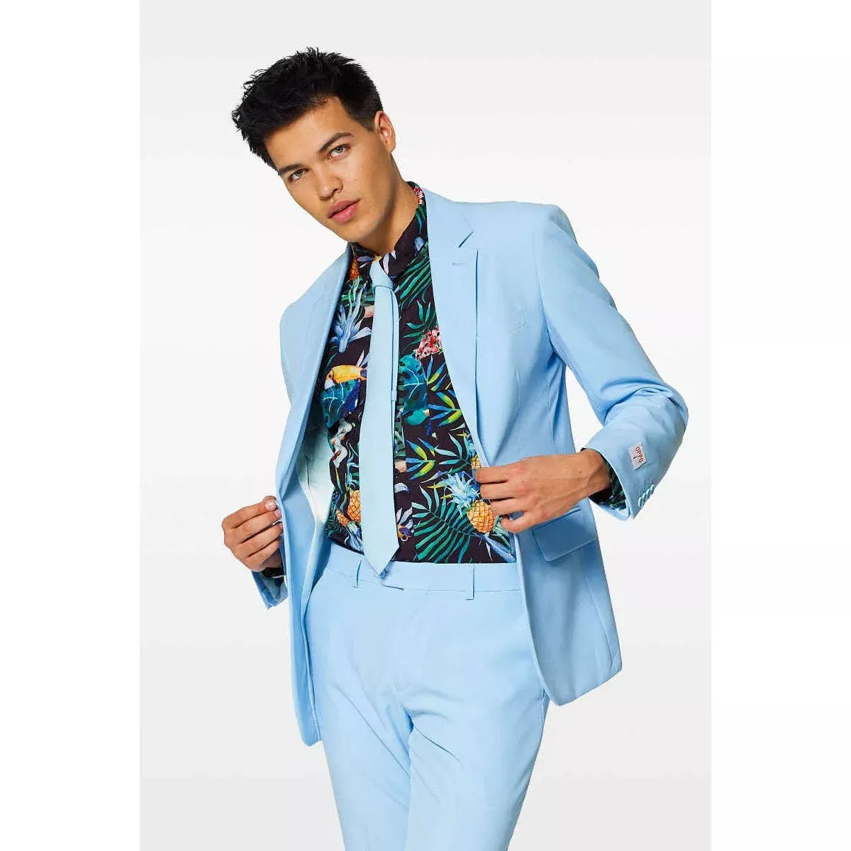 OppoSuits Cool Blue Three Piece Suit