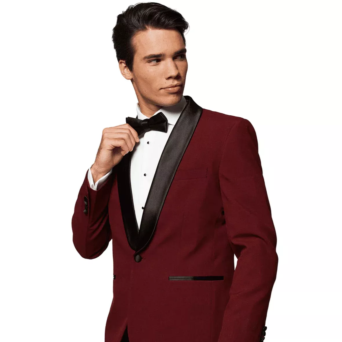OppoSuits Hot Burgundy Tuxedo Three Piece Suit
