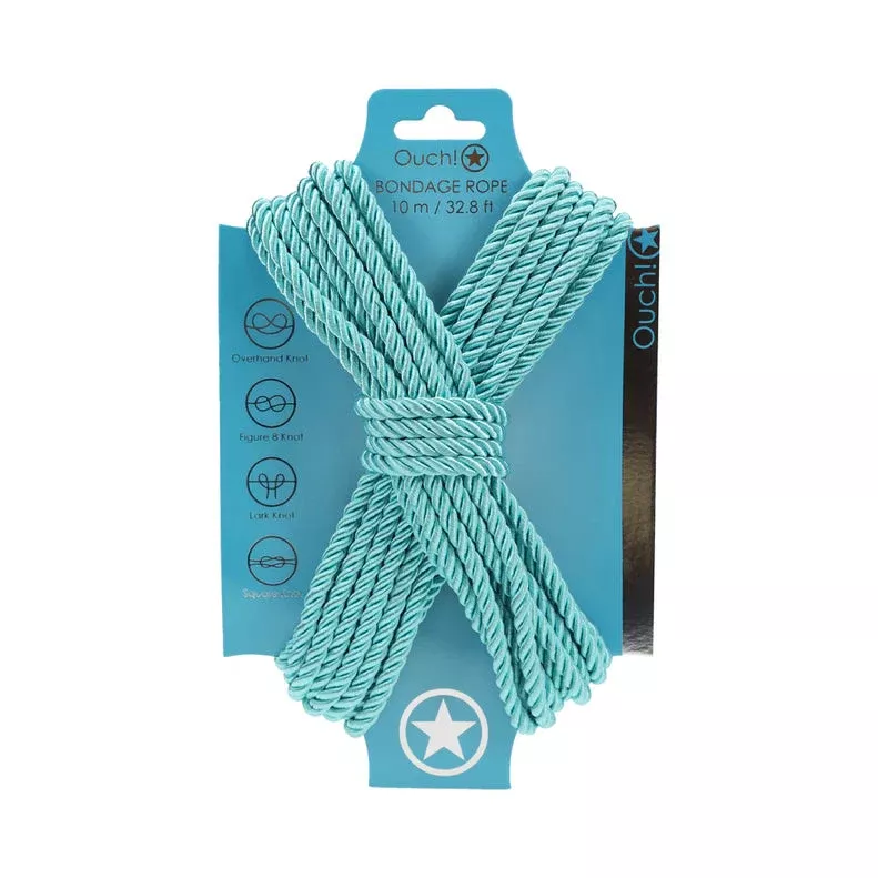 Ouch! Bondage Rope 10 m Nylon Blue