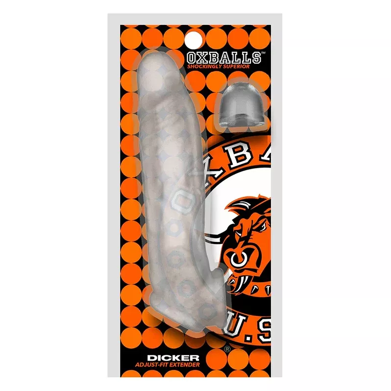 Oxballs Dicker Adjust-Fit Extender Clear Ice