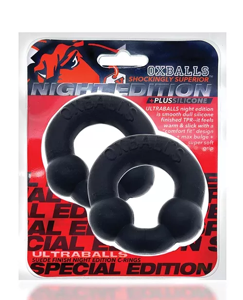 Oxballs Ultraballs Cockring - Night (2pk)