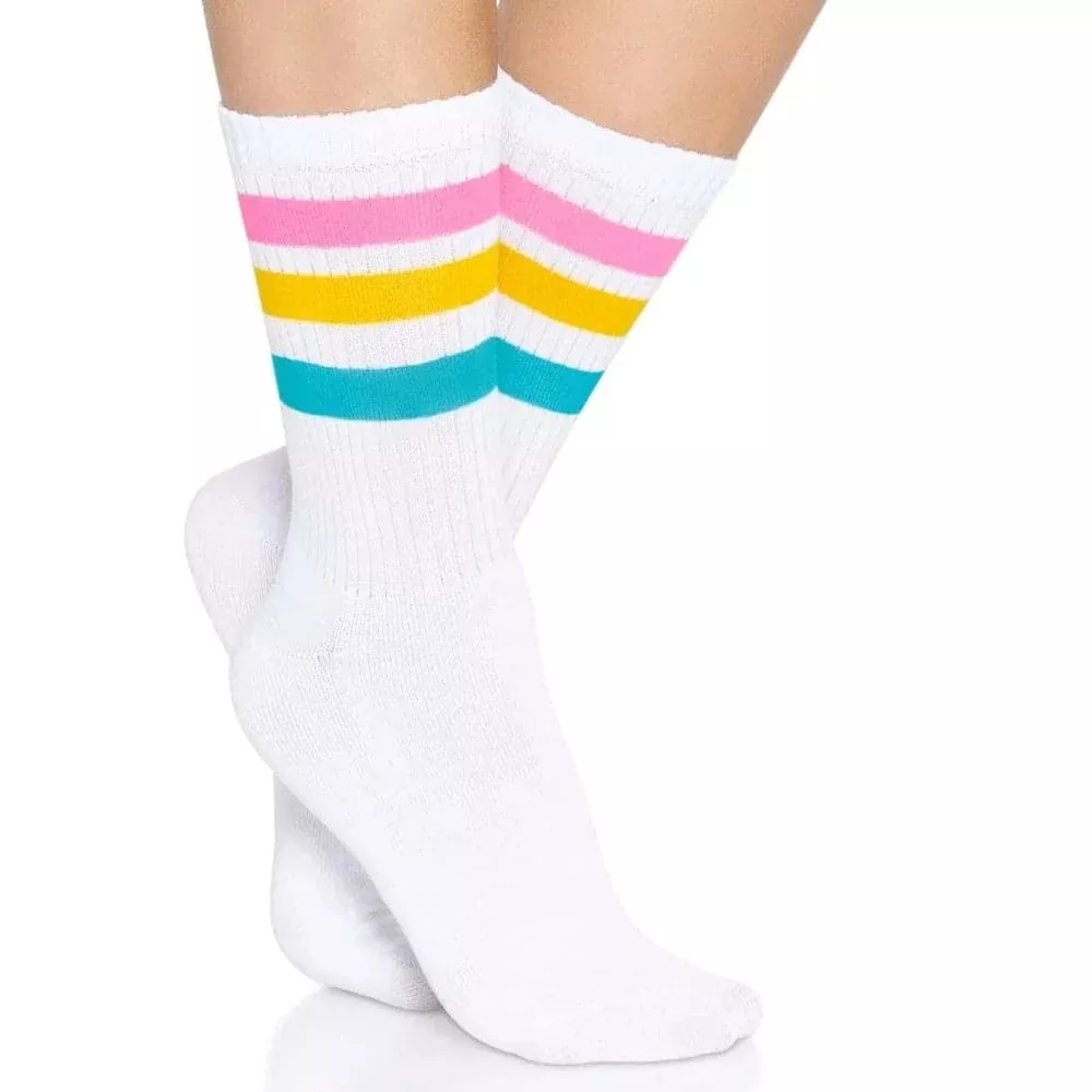 Pan Pride Stripe Crew Socks