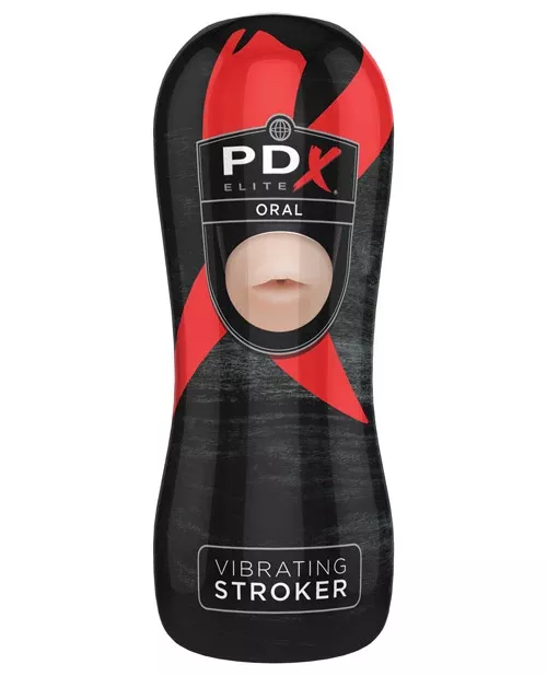 PDX Elite Vibrating Stroker - Oral