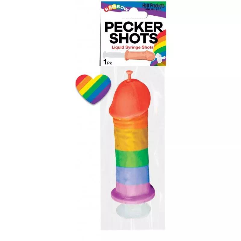PECKER SHOTS Liquid Syringe Shots Raindow - HOTT PRODUCTS