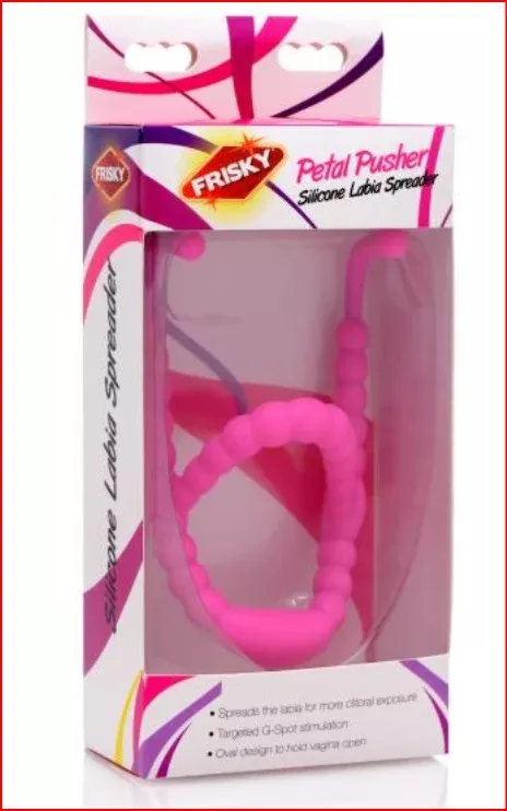 Petal Pusher Silicone Labia Spreader Device with G-Spot Stimulation & Customizable Fit
