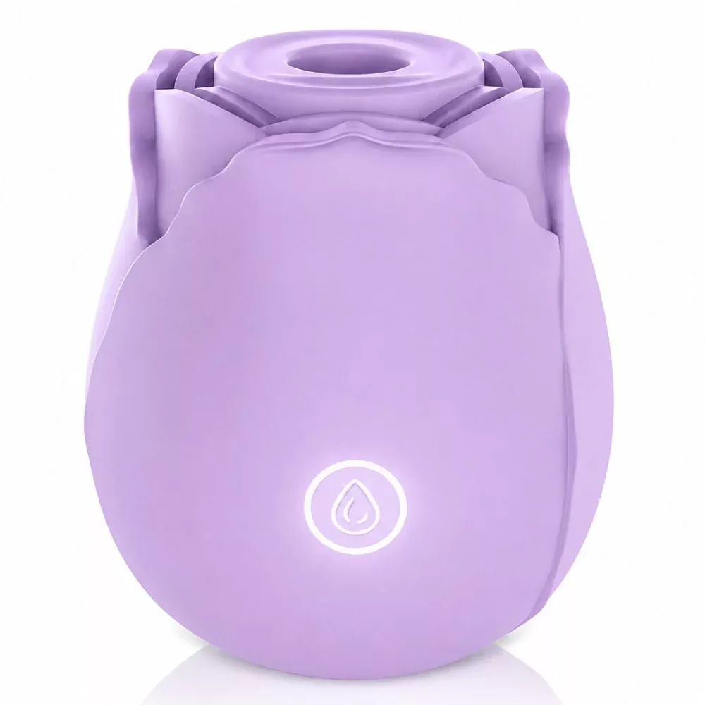 PetalPulse Rechargeable Air Pulse Clitoral Rose Vibrator - Lilac