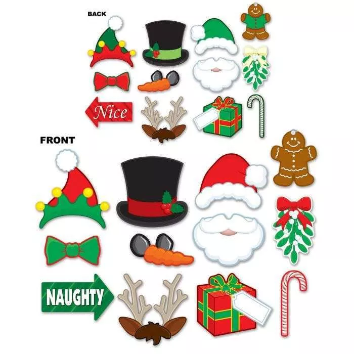 Photo Fun Signs Christmas Props Set