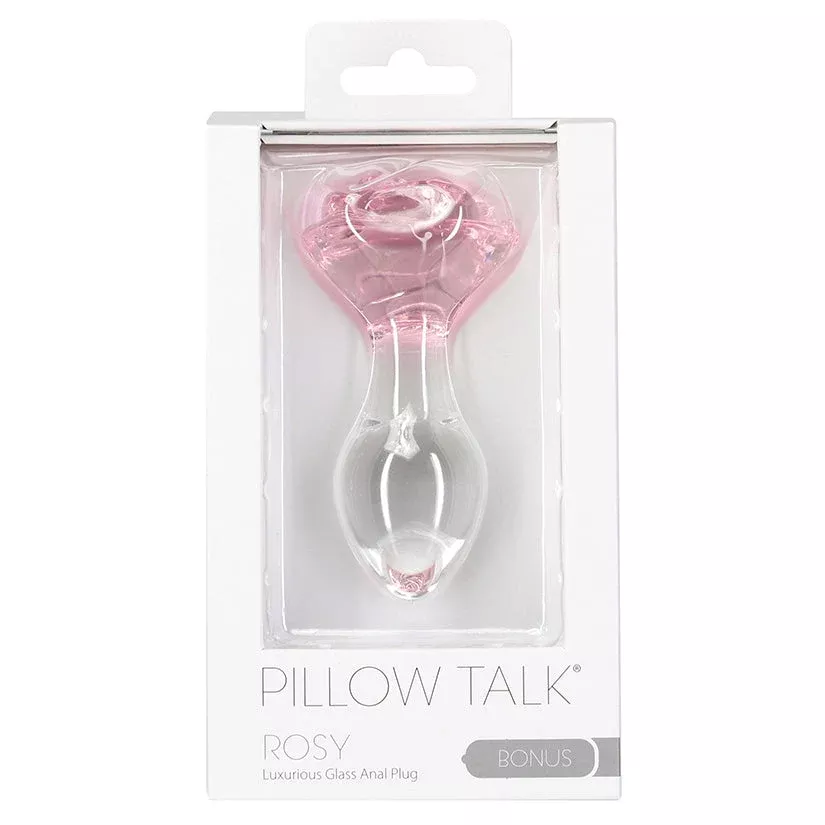 Pillow Talk Rosy Glass Anal Plug