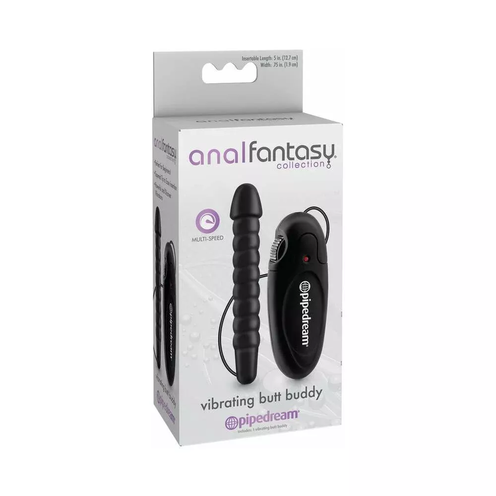 Pipedream Anal Fantasy Collection Remote-Controlled Vibrating Butt Buddy Black