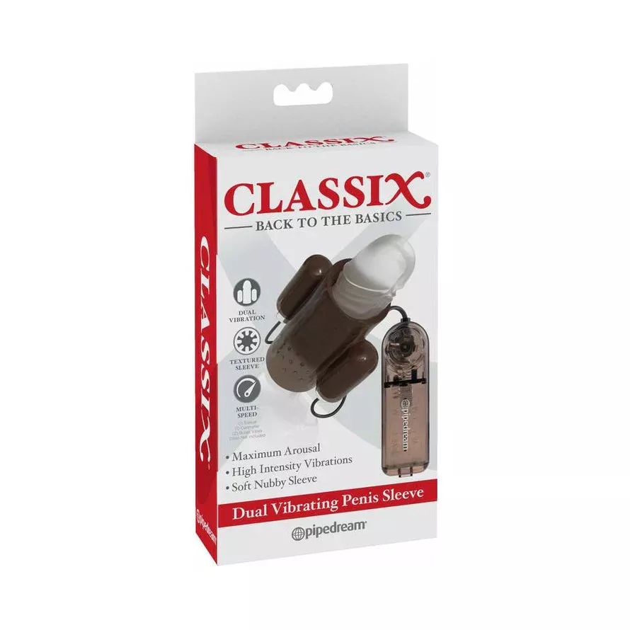 Pipedream Classix Dual Vibrating Penis Sleeve