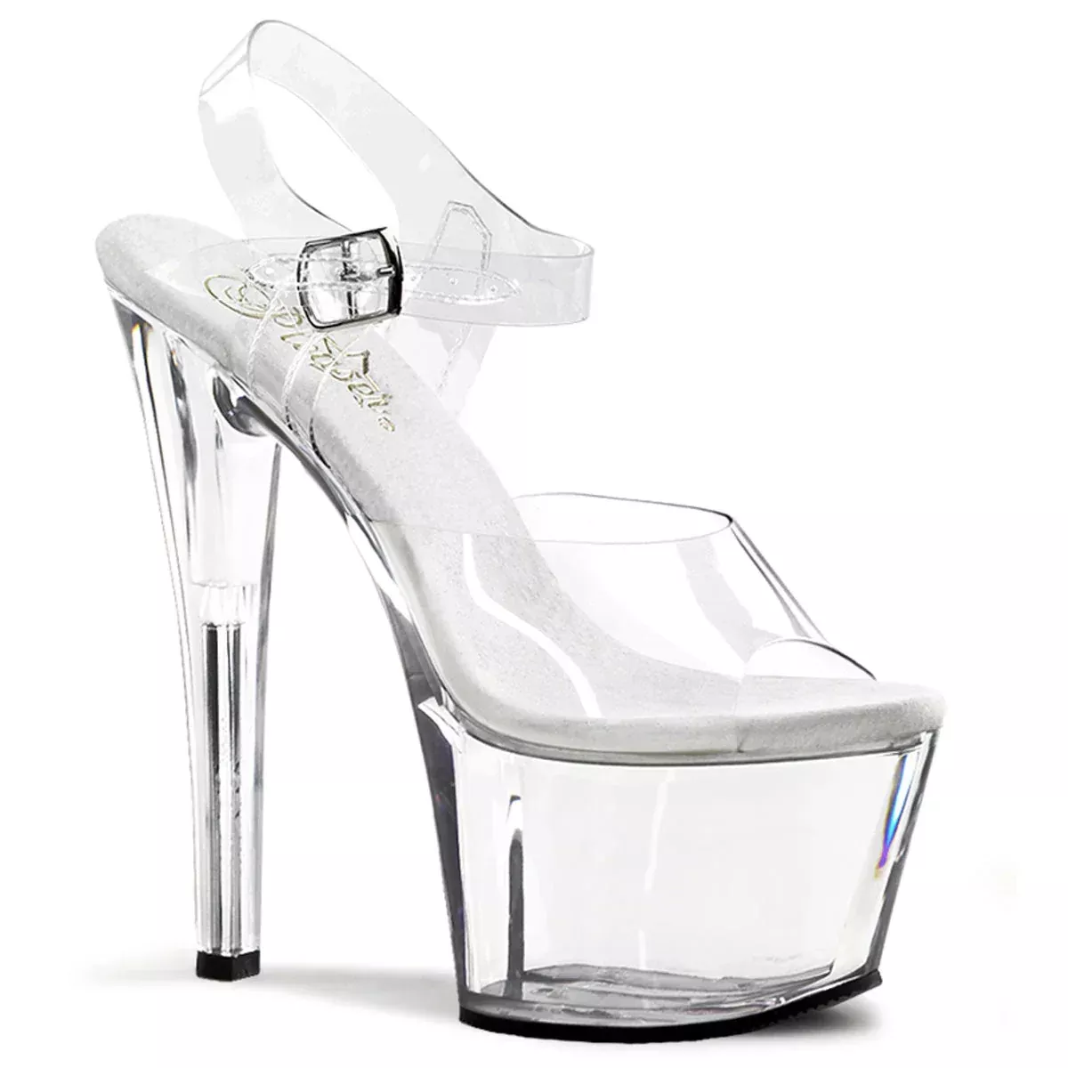 Platform Sandals With Ankle Strap 7" Heel
