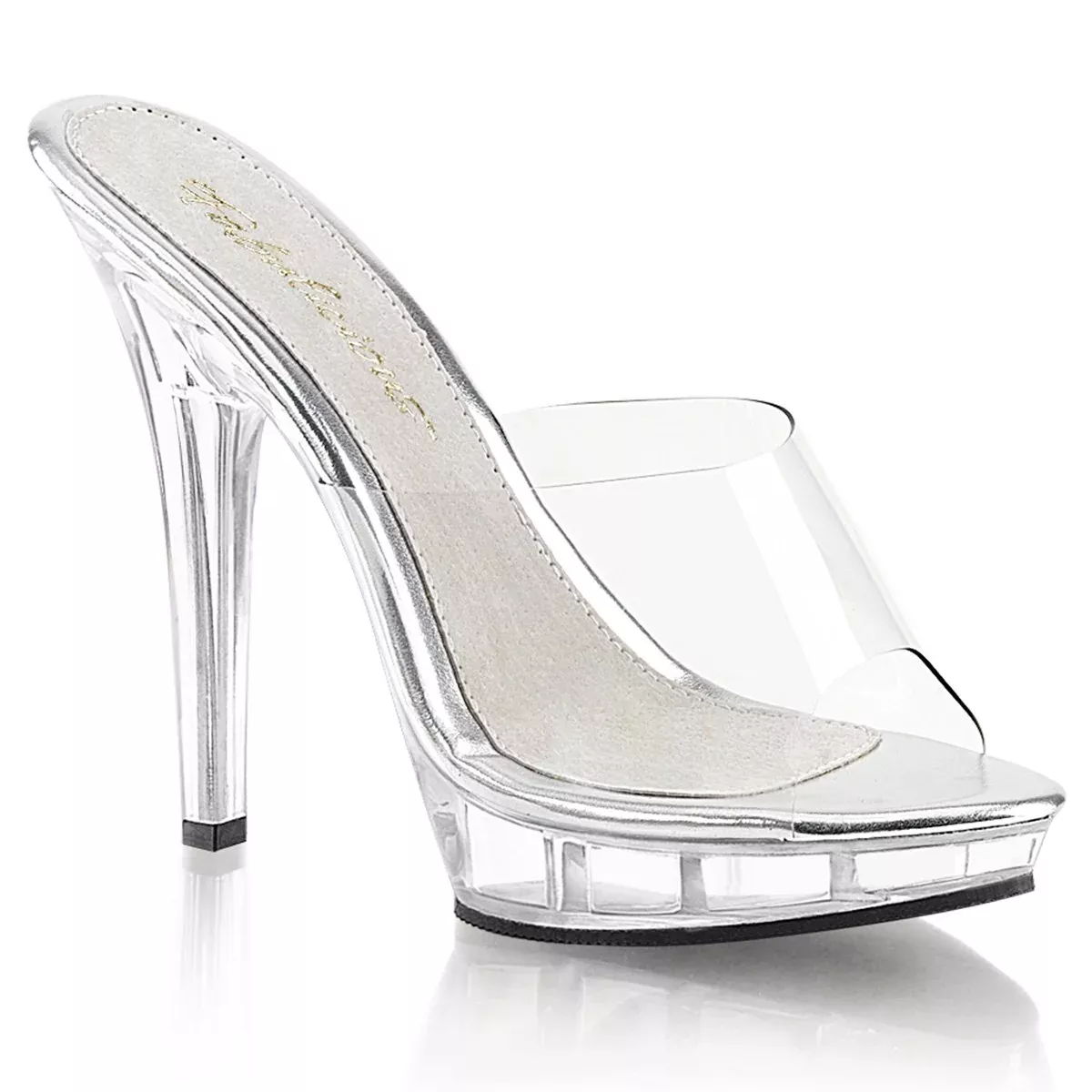 Platform Slide Sandal 5" Heel