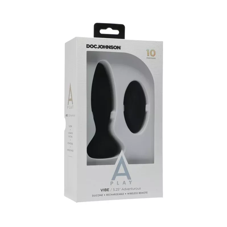 A-Play Vibe Rechargeable Vibrating Anal Plug with Remote