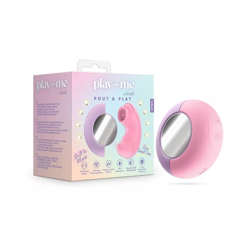 Play With Me – Pout & Play Vibrator in Pink
