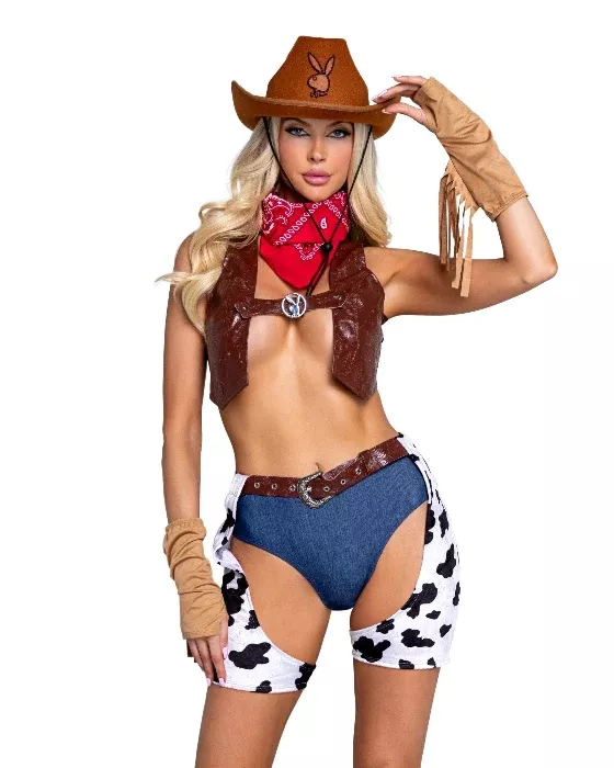 Playboy Cowgirl Ranch Babe Costume