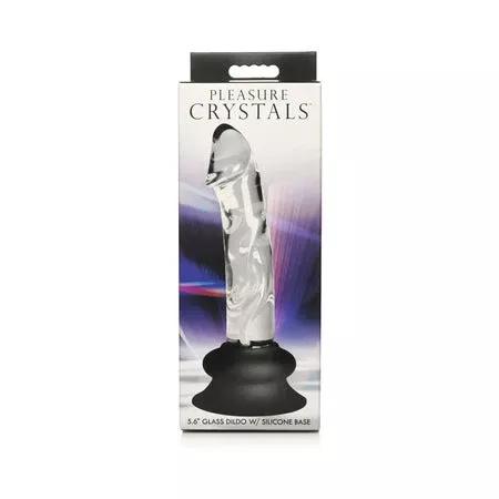 Pleasure CrystalsGlass Dildo with Silicone Base