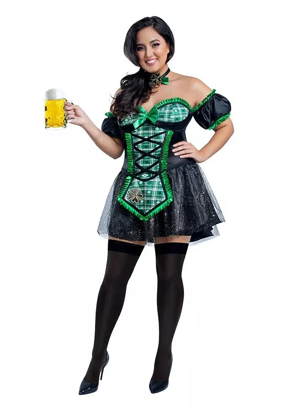 Plus Size Lucky Beer Girl Costume