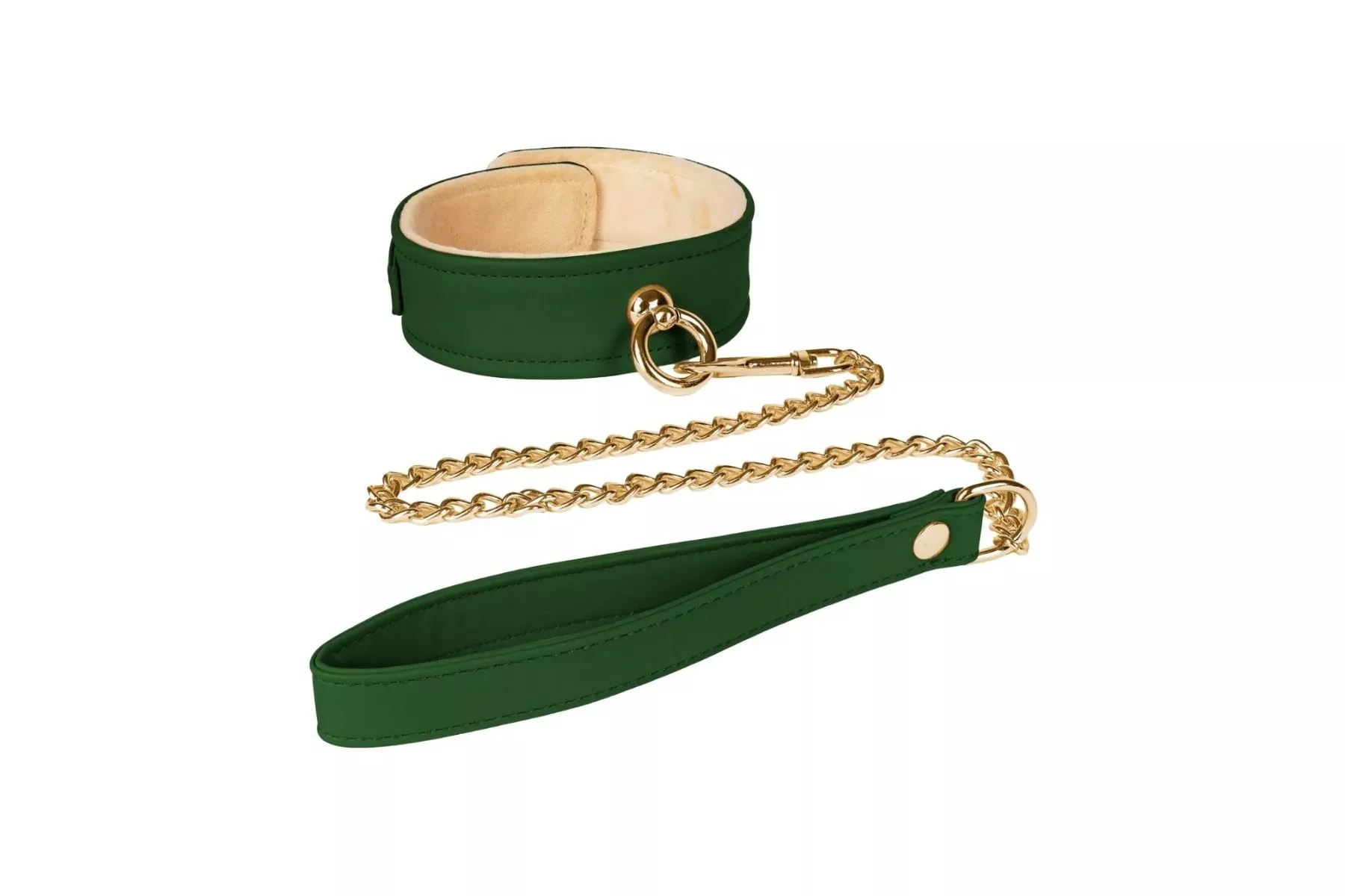 Plush Collar & Chained Leash
