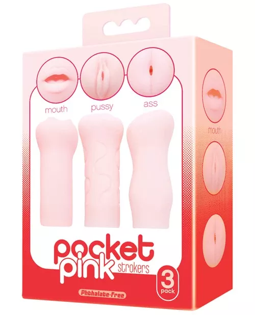 Pocket Pink Strokers 3-Pack