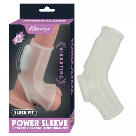 Power Sleeve Ribbed Fit Vibrating Penis Enhancer