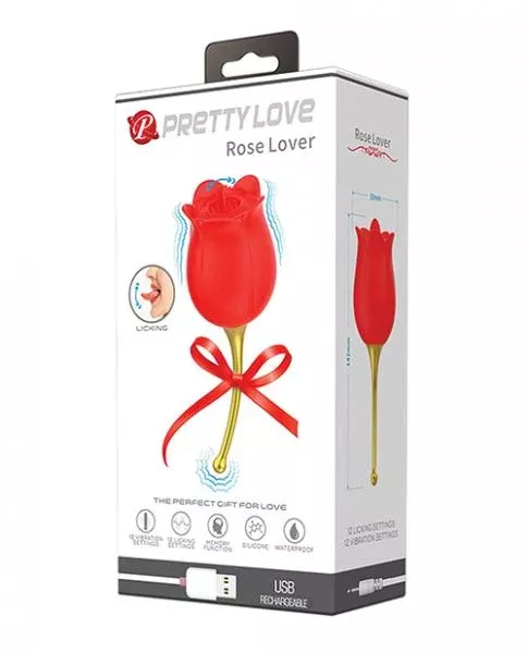 Pretty Love Licking Rose Lover Dual Ended