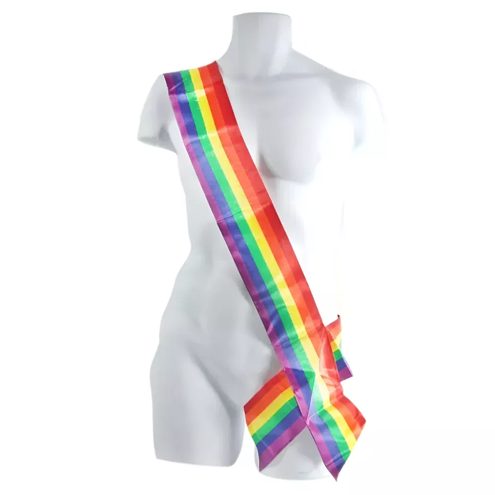 Pride Rainbow Satin Sash
