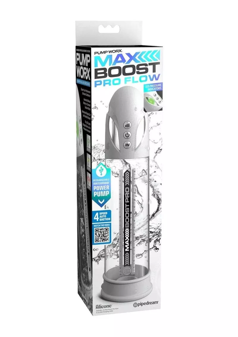 Pump Worx Max Boost Pro Flow Rechargeable Penis Pump