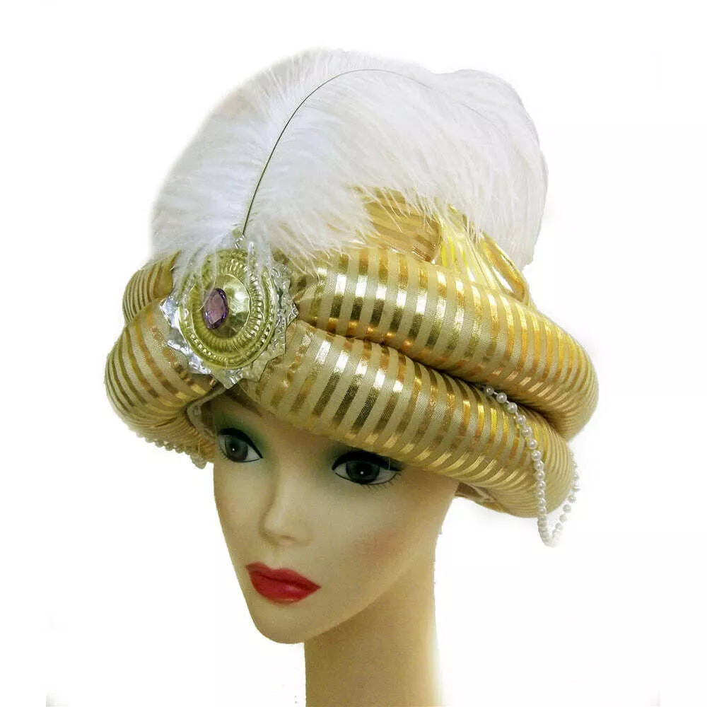 Purple Gem Gold Turban