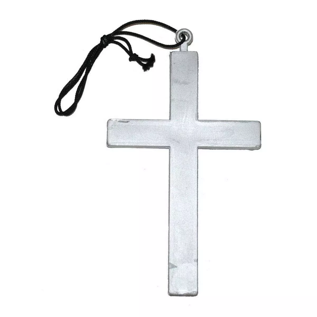 PVC Classic Silver Cross Unisex Necklace