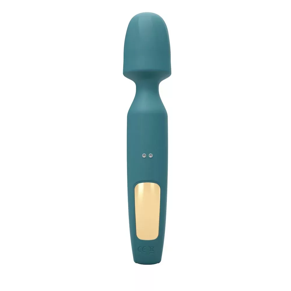 R-evolution Rechargeable Silicone 3 in 1 Wand Vibrator - Teal