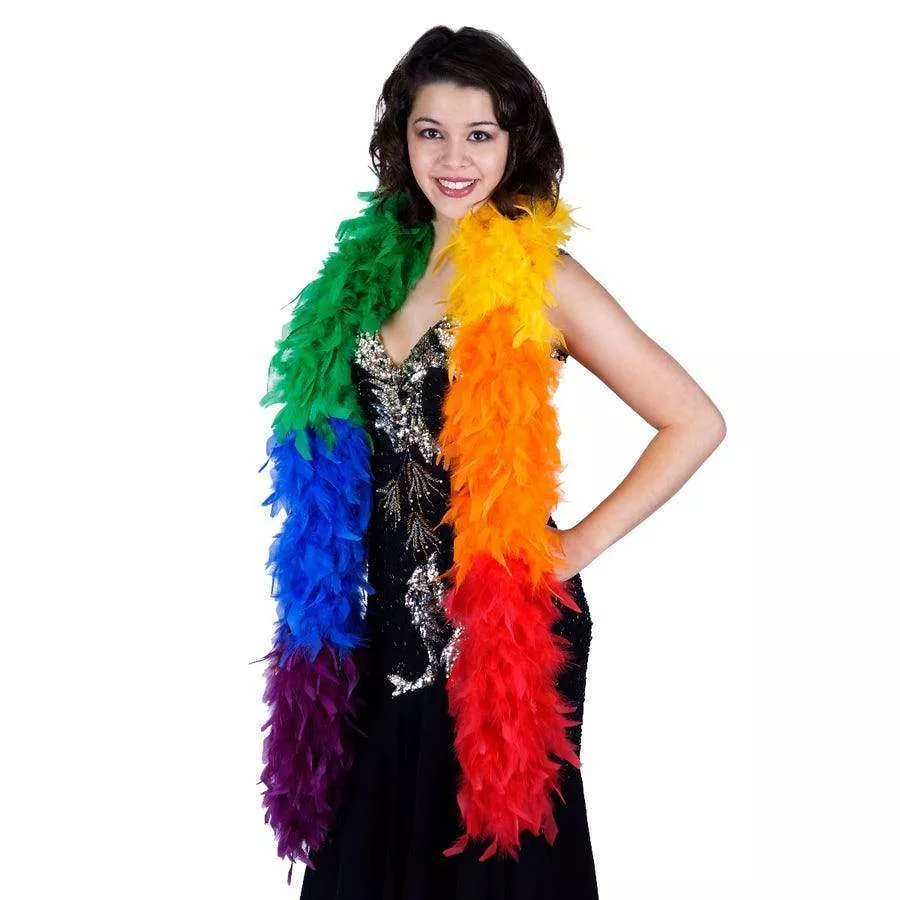 Rainbow Mix Chandelle Boa