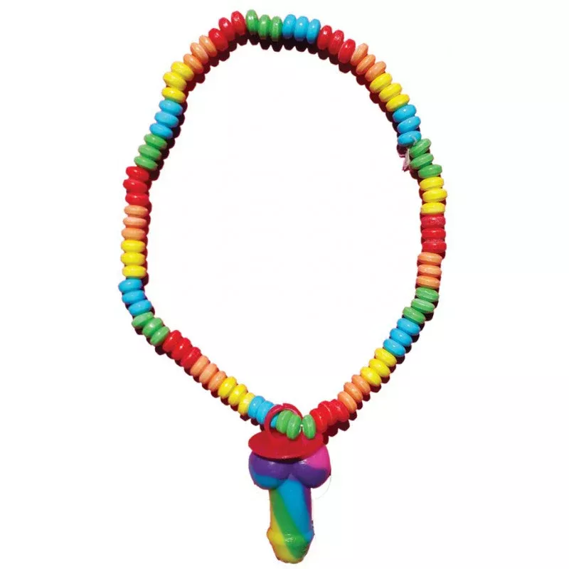 Rainbow Pecker Candy Necklace