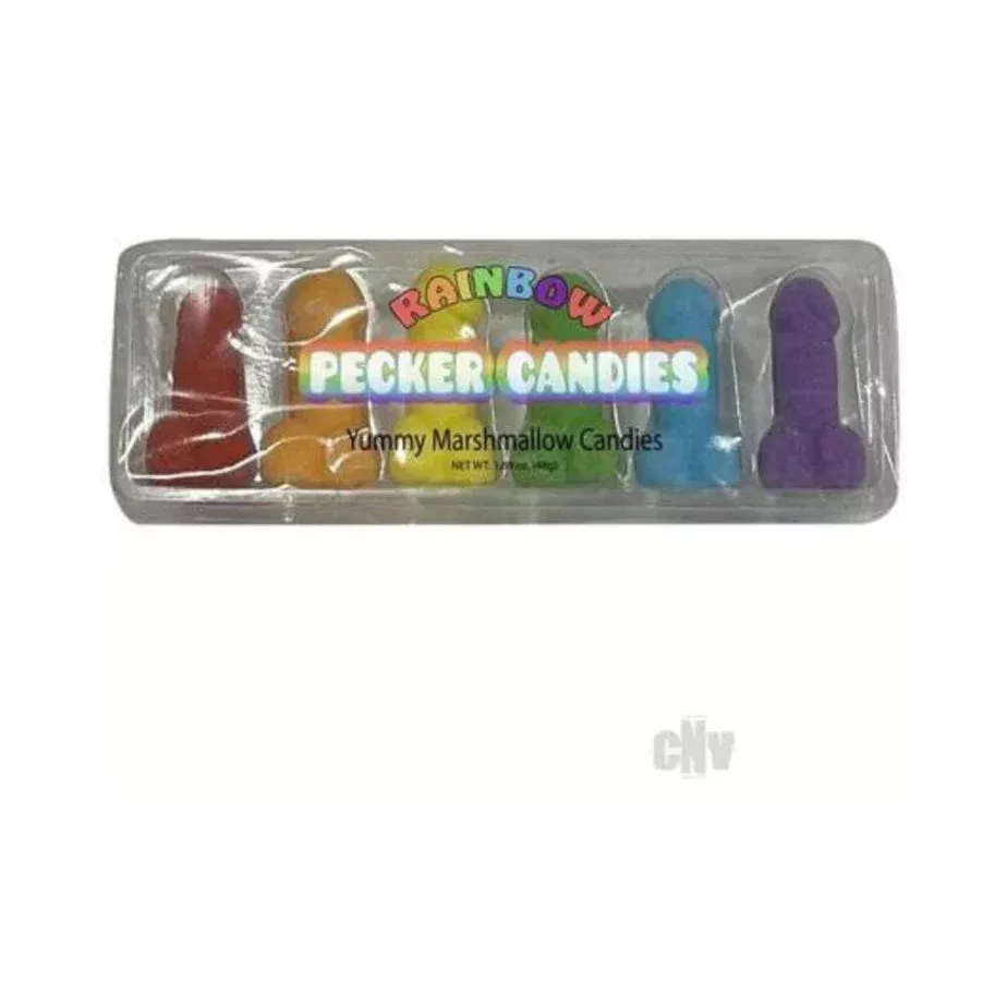 Rainbow Penis Marshmallow Candies
